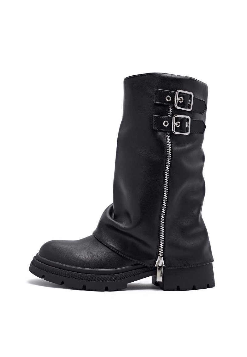 FALBALA TASHA - Bottines de cowboy / motard - black