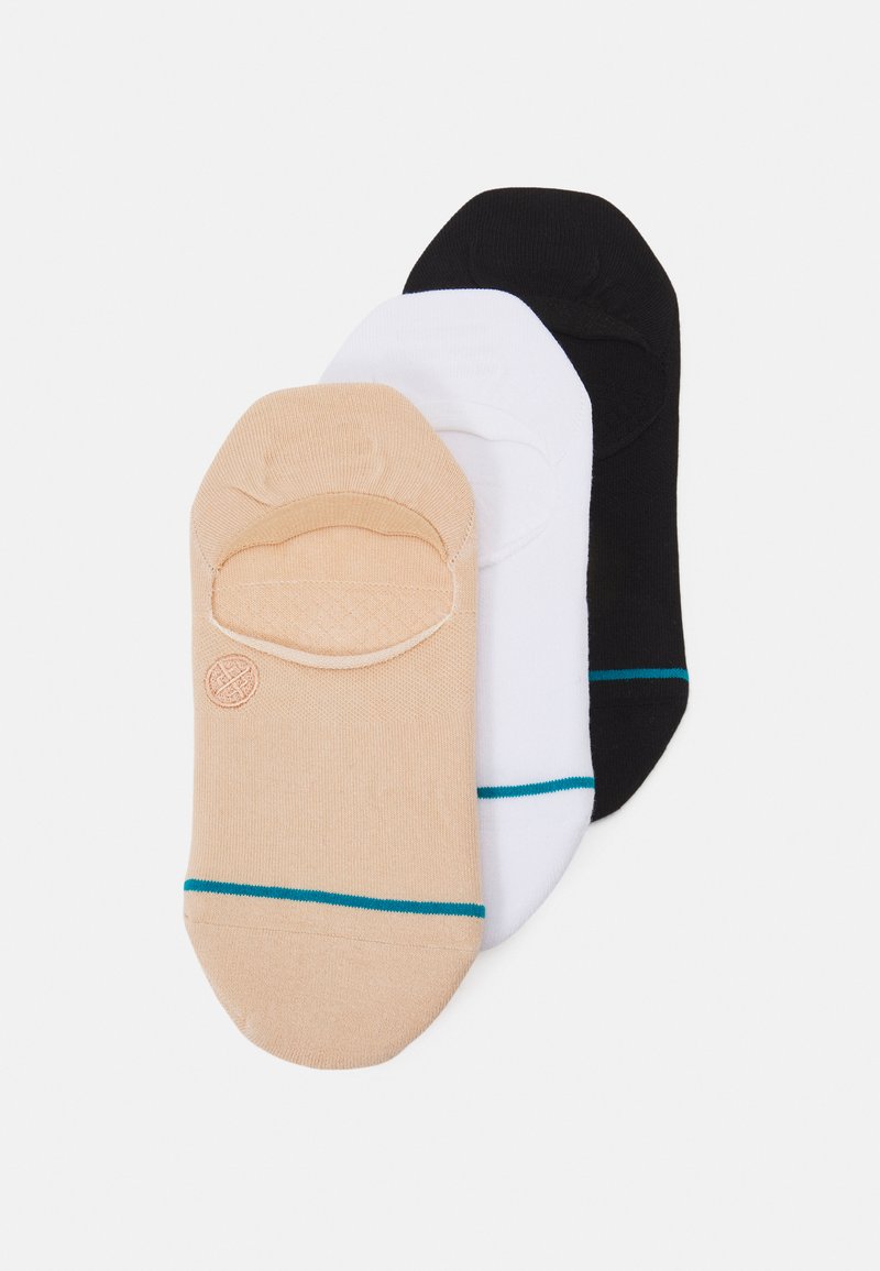 Stance ICON NO SHOW UNISEX 3 PACK - Calzini - white/black