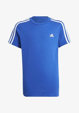 adidas Performance ADIDAS ESSENTIALS 3-STRIPES T-SHIRT - T-Shirt print - blue