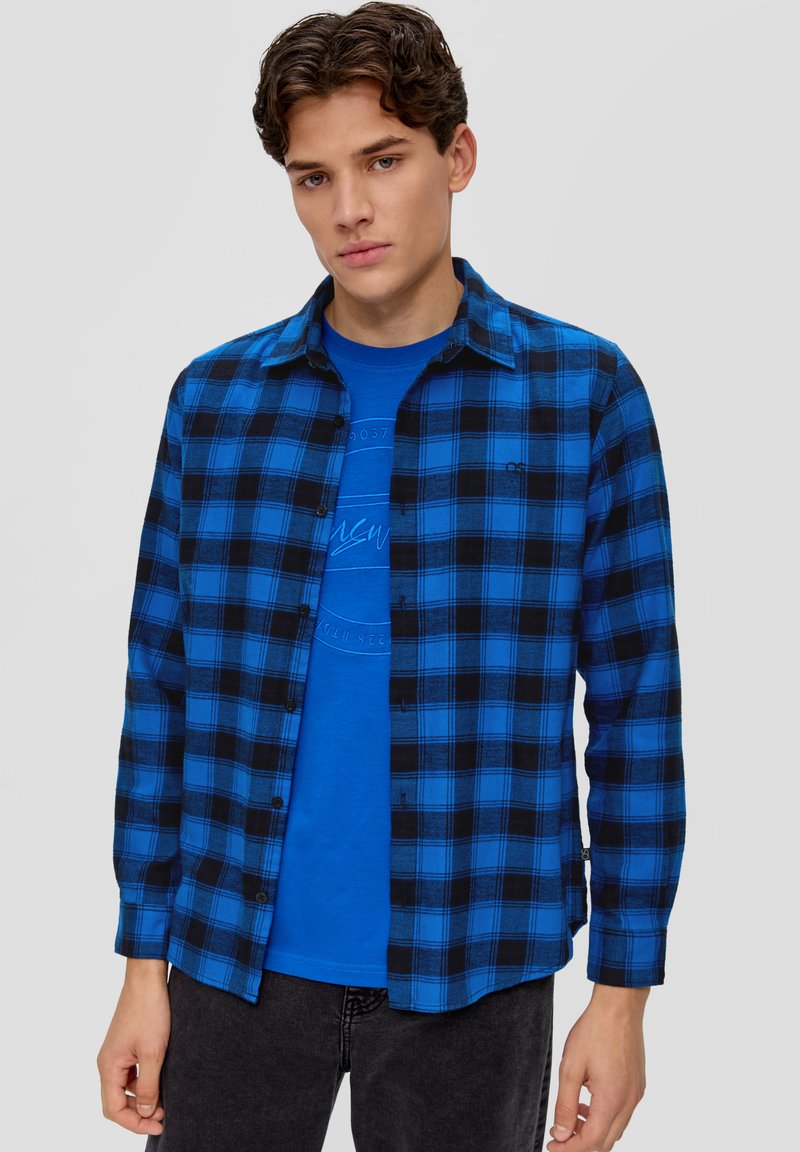 QS Overhemd - royalblau