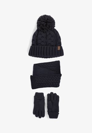 HAT, GLOVES AND SCARF SET - Scarf - navy blue