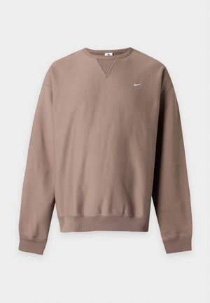 Nike Sportswear, SOLO CREW - Φούτερ - mink brown/white