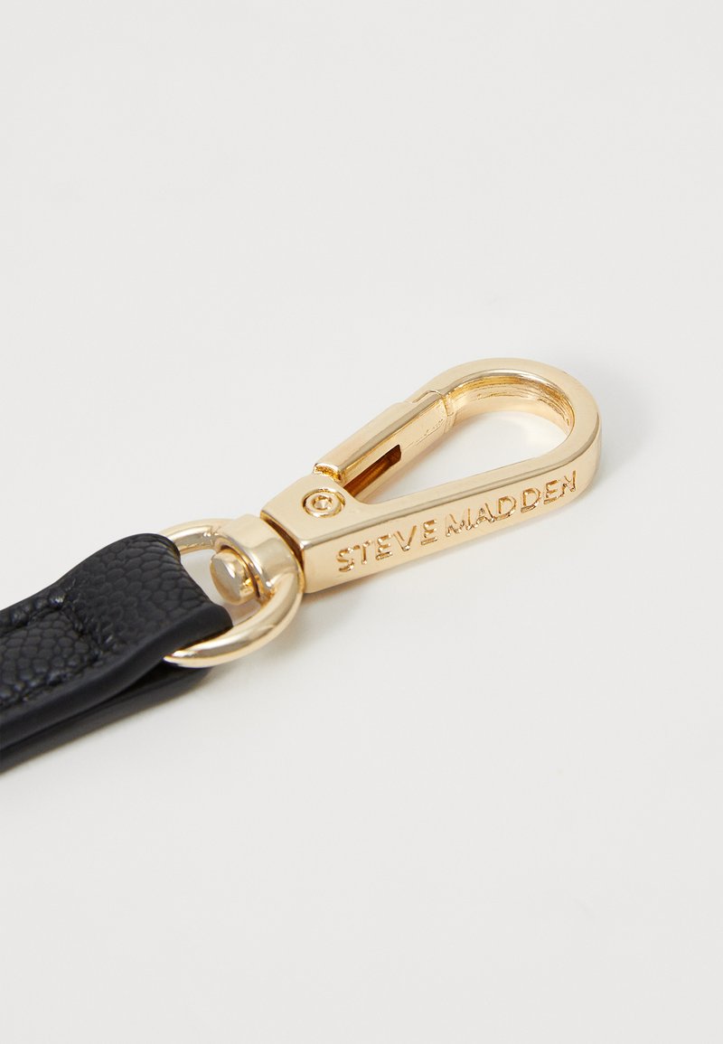 Porte-cartes marron Steve Madden à pampille et dragonne en cuir NEUF