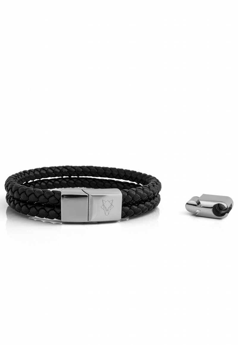 Herren Halsketten | Akitsune SIMPLICITAS Armband silver black/schwarz meliert - BS88895 Herren Halsketten | Akitsune SIMPLICITAS Armband silver black/schwarz meliert - BS88895