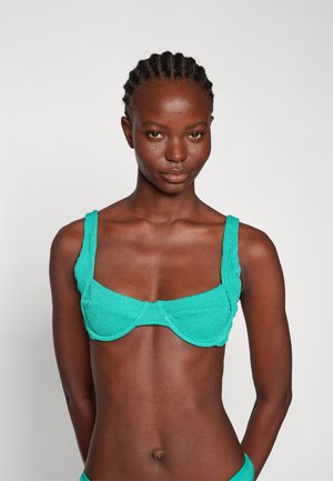 Good American ALWAYS FIT SUPPORT DEMI  - Vrchný diel bikín - green