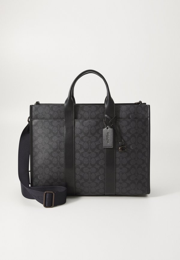 WESLEY TOTE IN SIGNATURE - Tote bag - charcoal