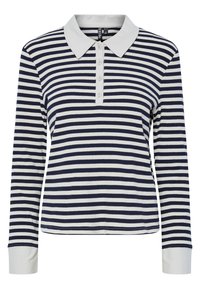 PCDONNA - Top dugih rukava - maritime blue/silver grey