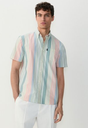 Next Overhemd - blue pink green pastel