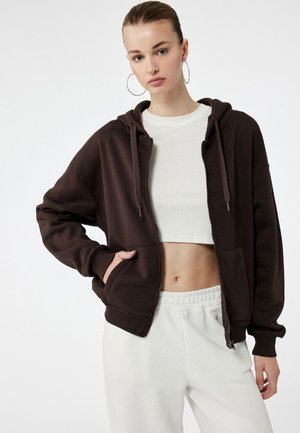 Sweatjacke - brown