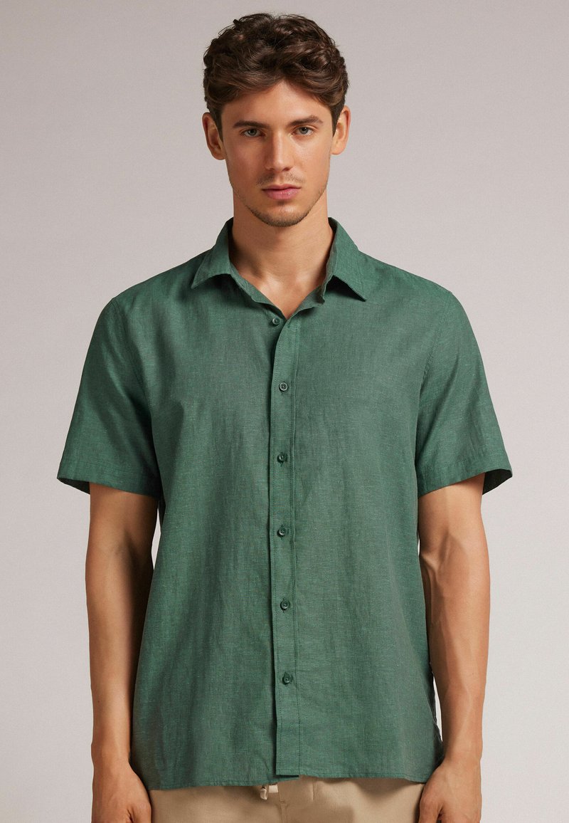 IUMAN Intimissimi Uomo Skjorta - grün verde costa