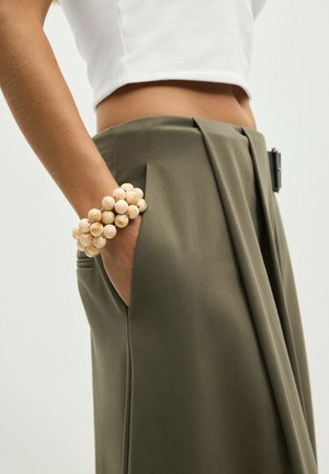 Stradivarius, BEADED STRETCH BRACELET - Bracelet - beige