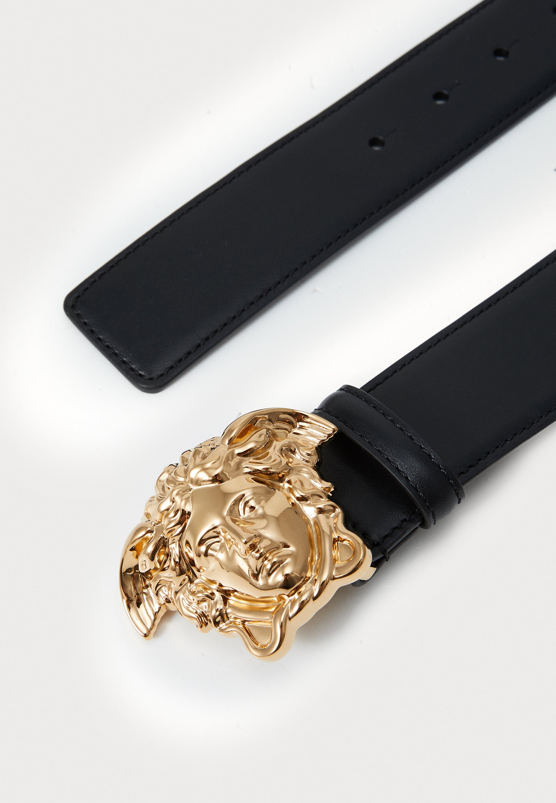 Versace BELT UNISEX - Cinto - black/gold-coloured/preto - Zalando.pt