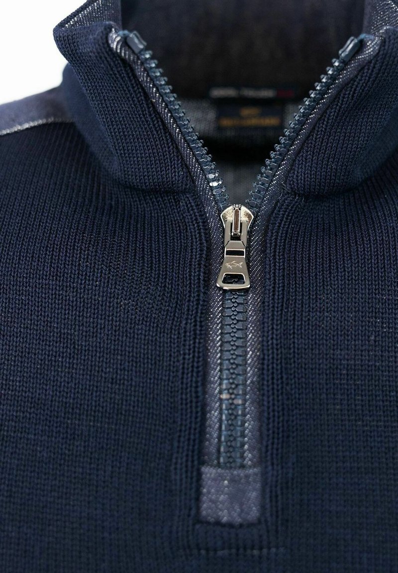 PJ PAUL JONES Maglione Uomo Con Zip 1/4 E Scollo A V - Tessuto Morbido In Misto Lana - Invernale, Elegante E Casual