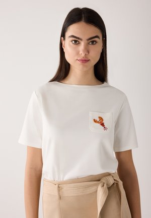 VERKÜRZTES KURZARM APPLIKATION - T-shirt print - off white