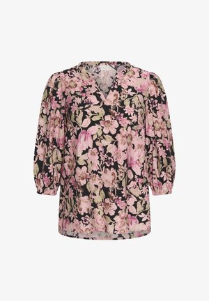 Kaffe Curve, KCSARINA - Blouse - pink flower print