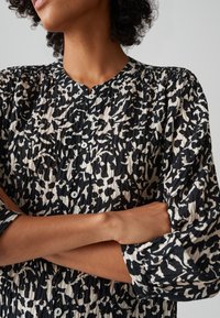 OPUS REGULAR FIT 3/4 SLEEVE TWO TONE - Camicia - black