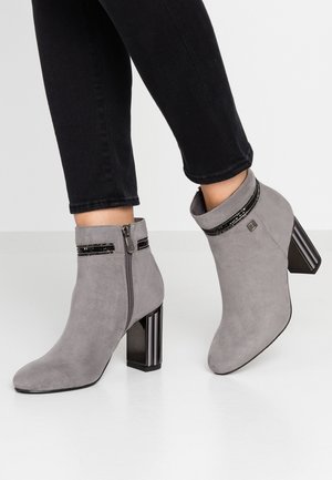 High Heel Stiefelette - grey