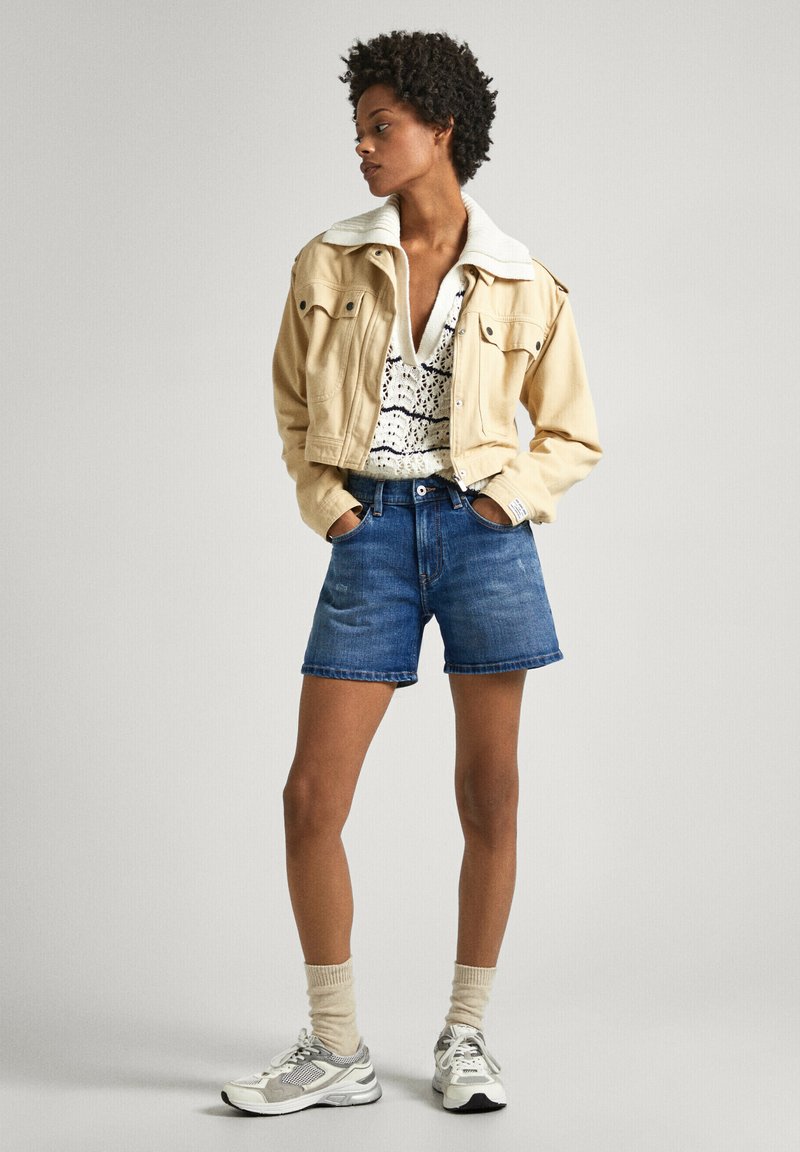 Pepe Jeans Jeansshort blauw denim/bluedenim Pepe Jeans Jeansshort blauw denim/bluedenim