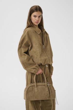 Gestuz GZALEX CROCO BOWLING - Håndtasker - ermine