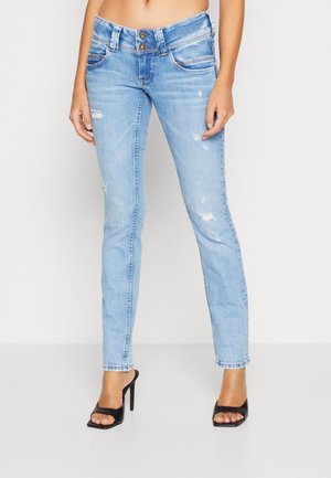 Jeans Straight Leg - destroyed denim