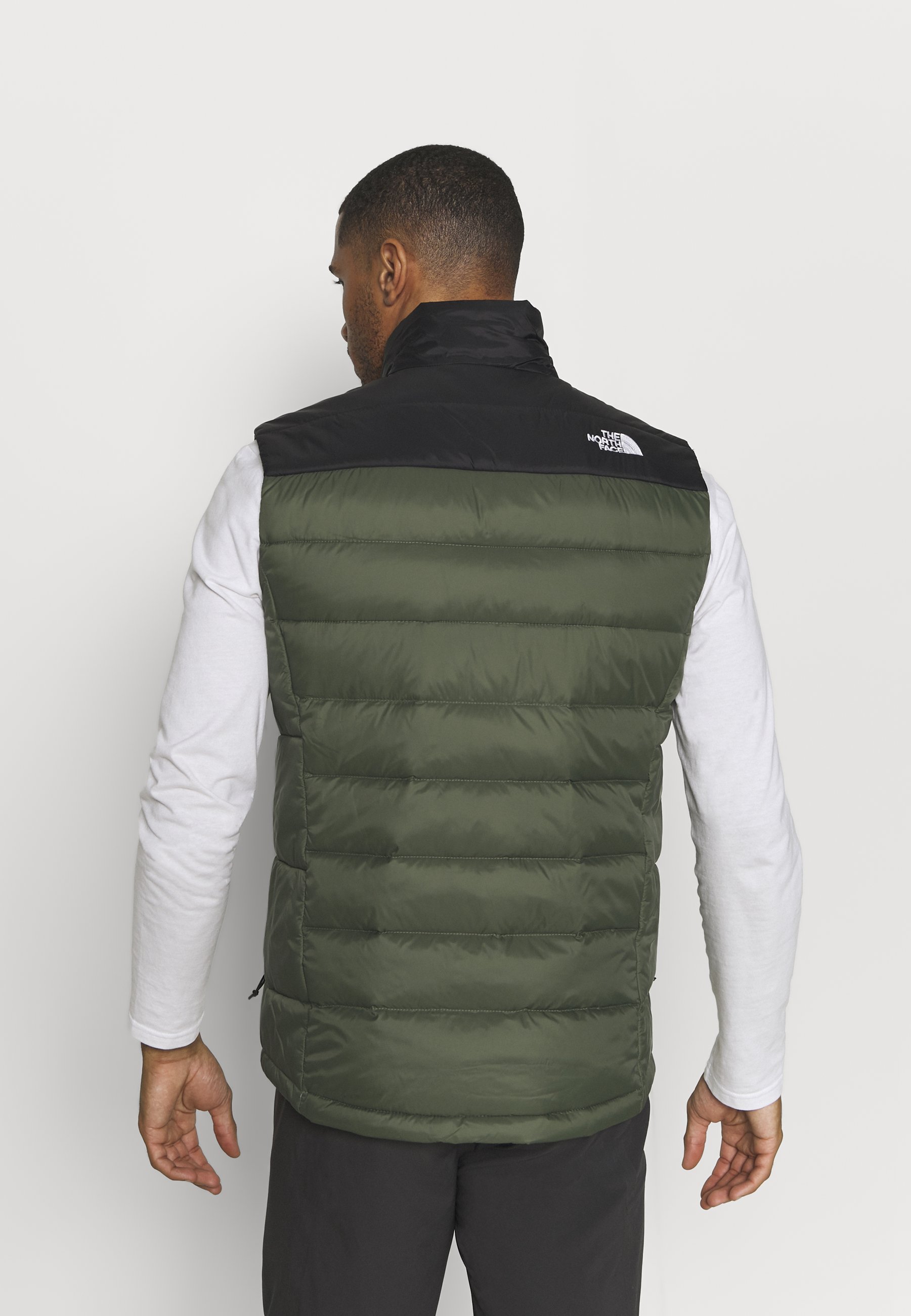 north face khaki vest