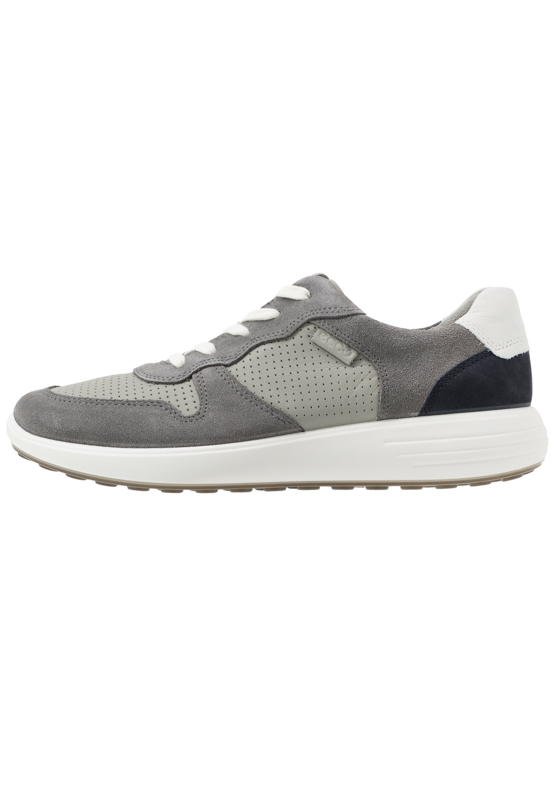 ECCO SOFT 7 RUNNER - Trainers - titanium/wild dove/white/navy/grey -  Zalando.de