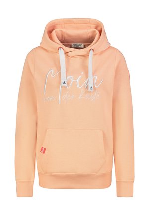 MIT KÜSTENBESTICKUNG - Hoodie - orange