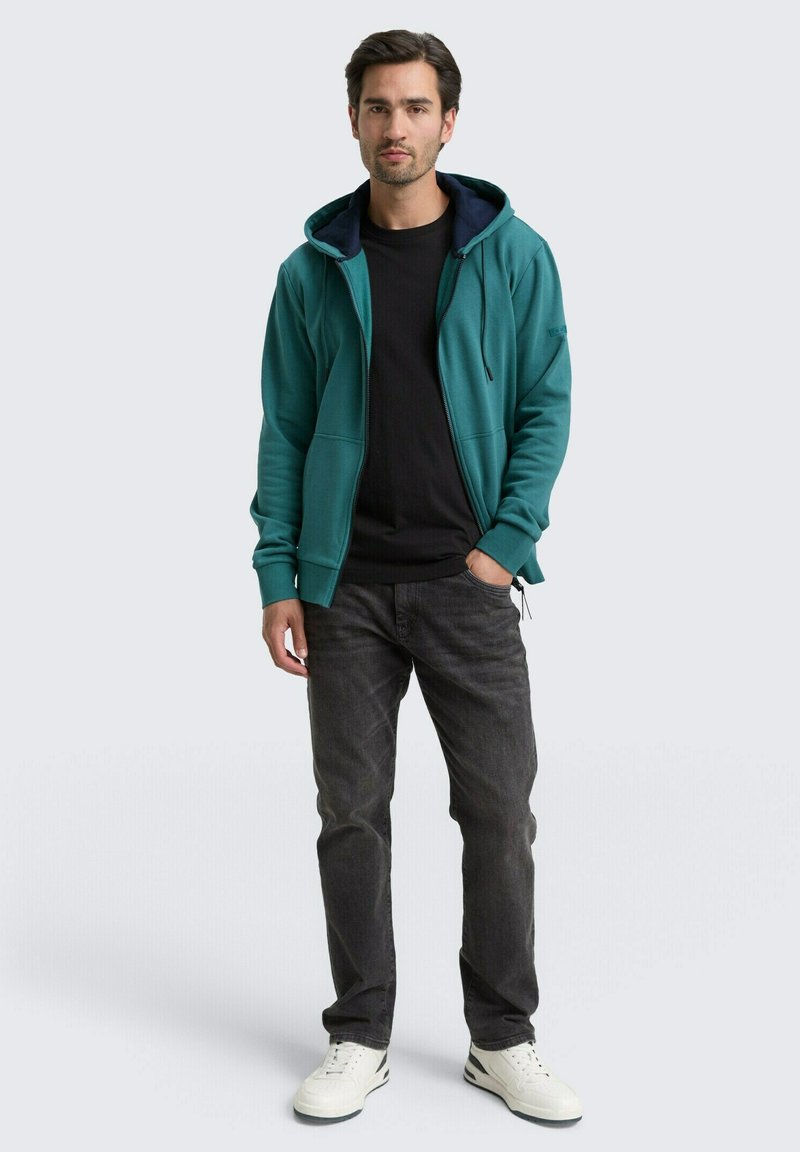 Felpa Uomo Tom Tailor Con Cerniera - 100% Cotone, Tasche, Vestibilità Normale - Foto 7