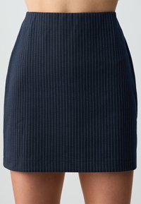 Jimmy Key SLIM FIT WAIST STRIPED - Minigonna - dark blue