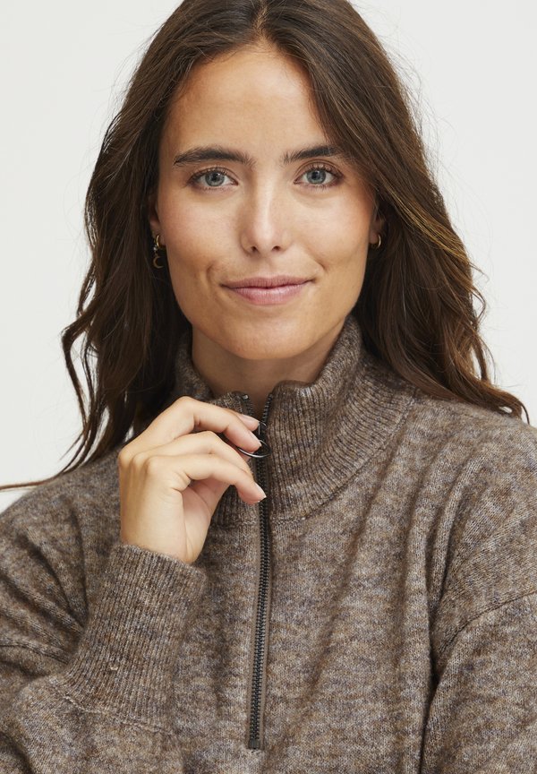 FRSANNY - Jumper dress - tiger's eye melange4