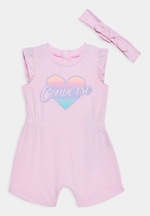 Converse, CINCHED WAIST ROMPER - Tuta jumpsuit - pink foam