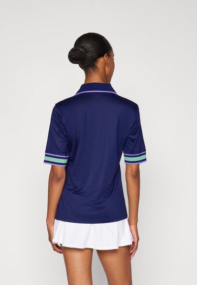 Polo Ralph Lauren MID SLEEVE - Polo - navy/pure lilac/green