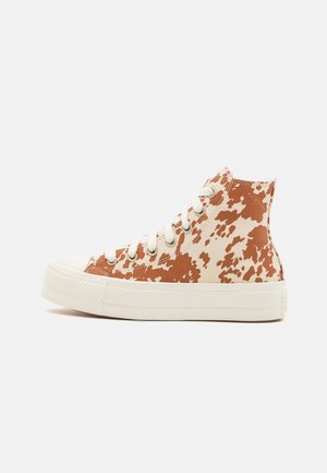 CHUCK TAYLOR ALL STAR LIFT - Zapatillas altas - egret/brown/gold