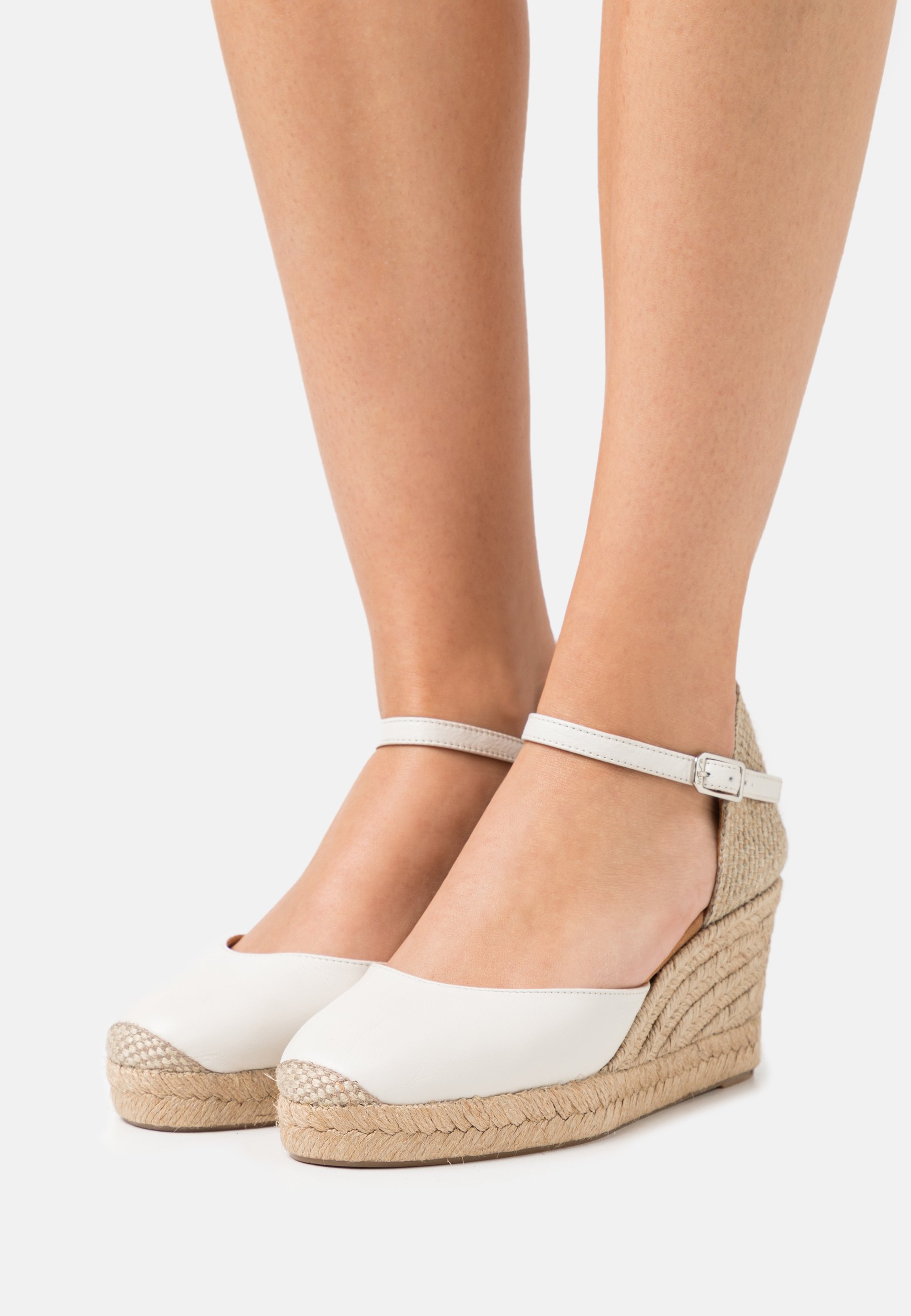 Unisa CACERES - Sandalen met plateauzool - ivory/wit - Zalando.be