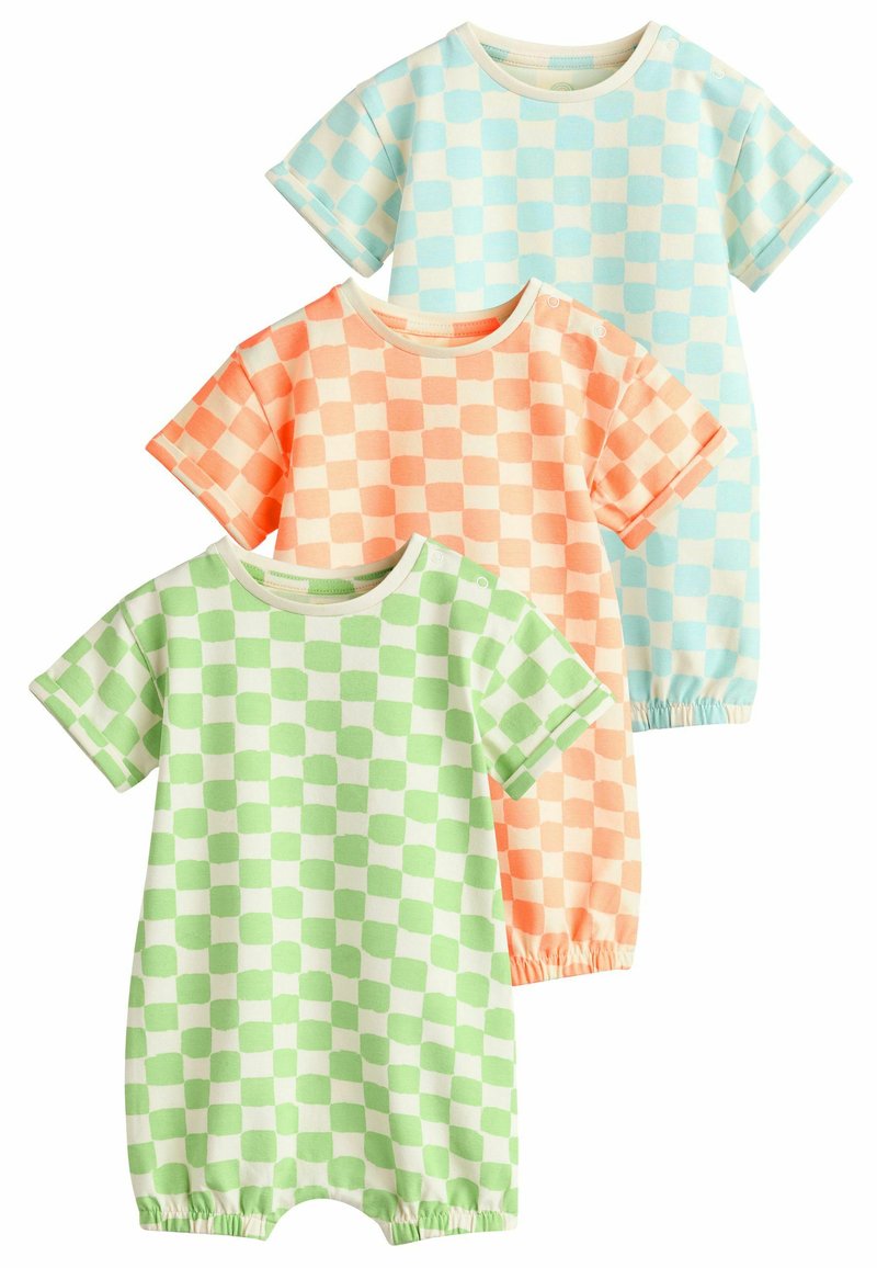 Next ROMPERS 3 PACK  - REGULAR FIT - Combinaison - multi checkerboard