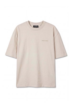 Pegador, LOGO OVERSIZED TEE - T-shirt basic - cream