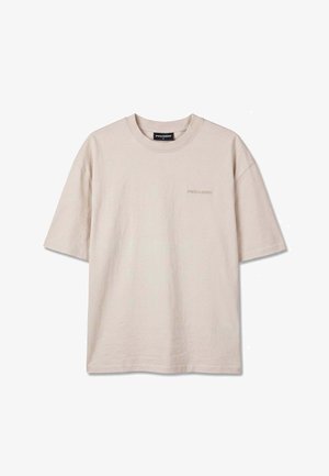 Pegador, LOGO OVERSIZED TEE - T-shirt basic - cream