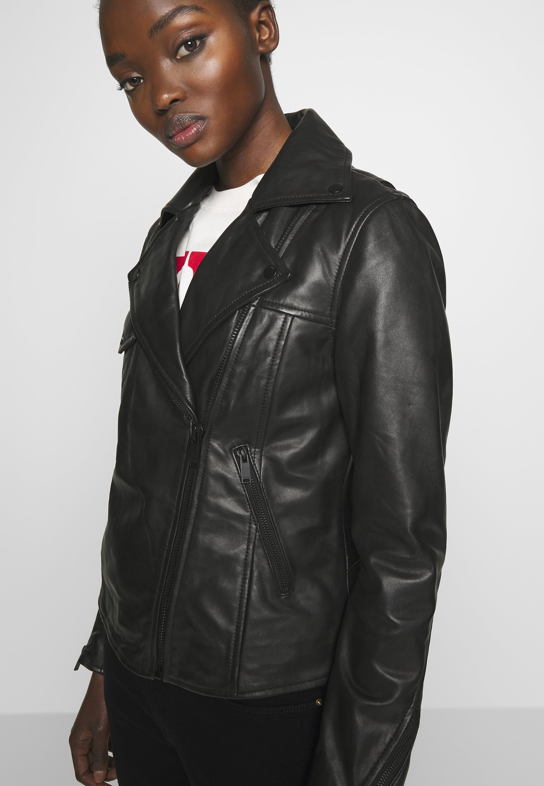 2nd Day Skinnjakke black Zalando.no Object OBJNETTIE L JACKET Skinnjakke black Zalando.no