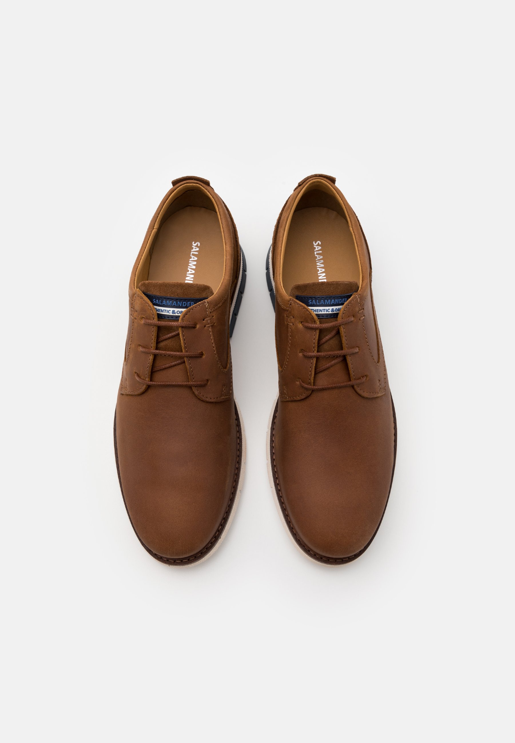 Salamander MATHEUS Casual snøresko cognacnavy Zalando.no Salamander MATHEUS Casual snøresko navy Zalando.no