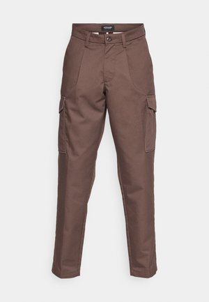 Jack & Jones BILL CLEAN - Oldalzsebes nadrágok - chocolate brown