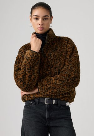 GEMMA ZIP - Suéter de forro polar - annessa/anthracite night