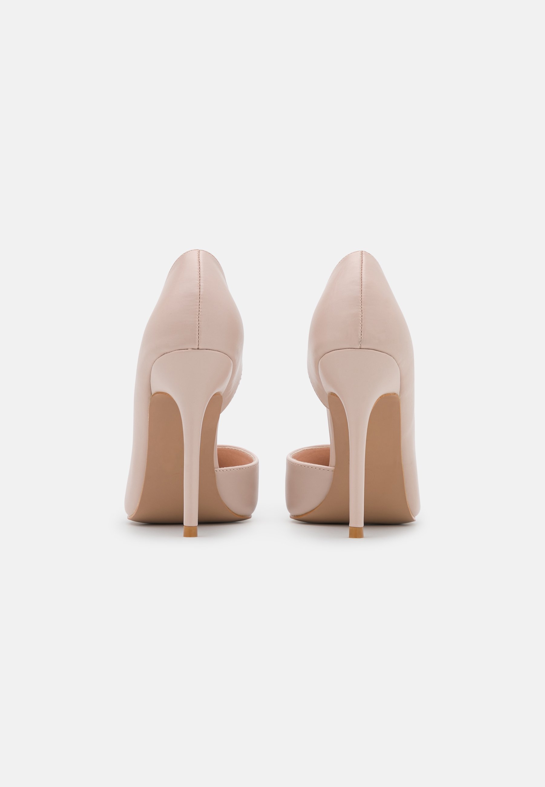 wide nude pumps