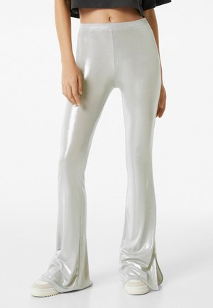 Trousers - silver-coloured