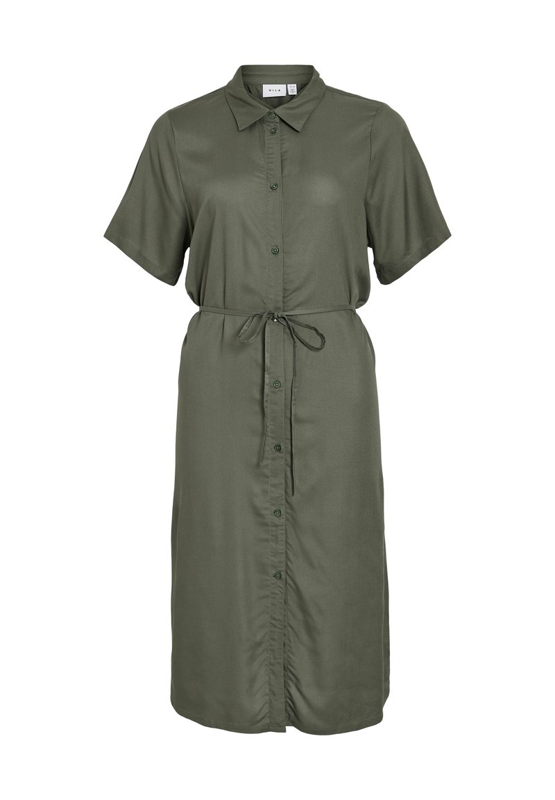 Vila Blousejurk groen gemêleerd