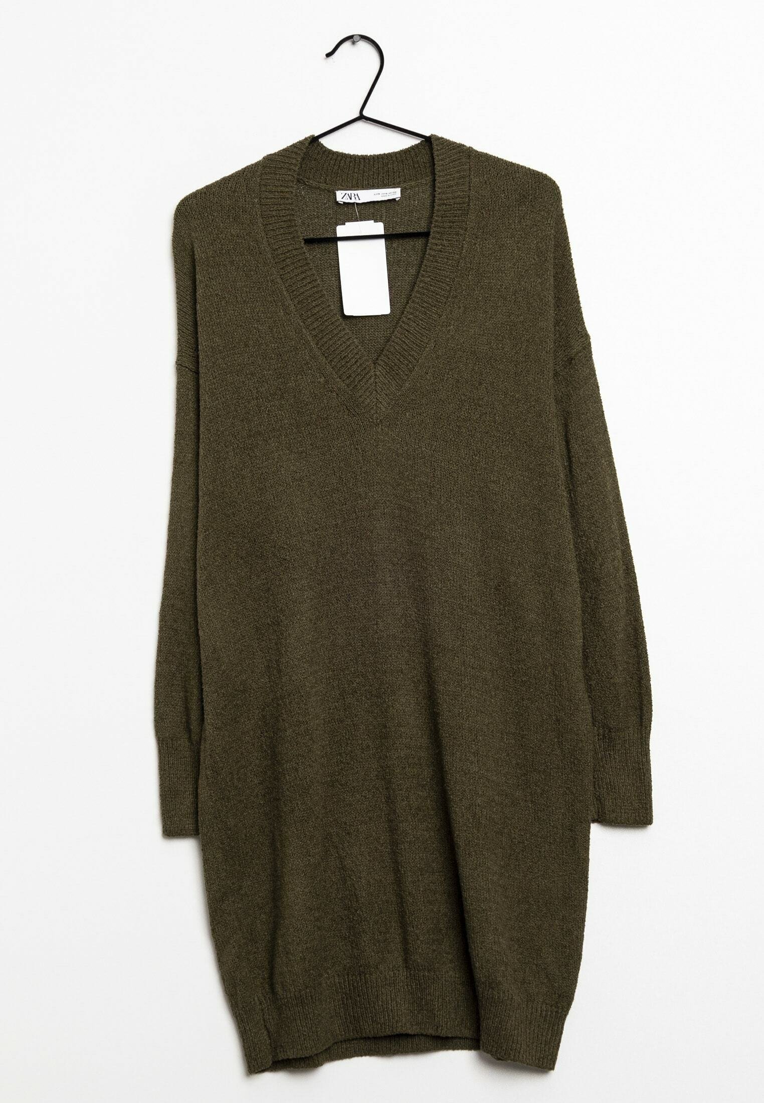 Zara Jumper dress - green - (Pre-owned) - Zalando Zara Jumper dress - green - (Pre-owned) - Zalando