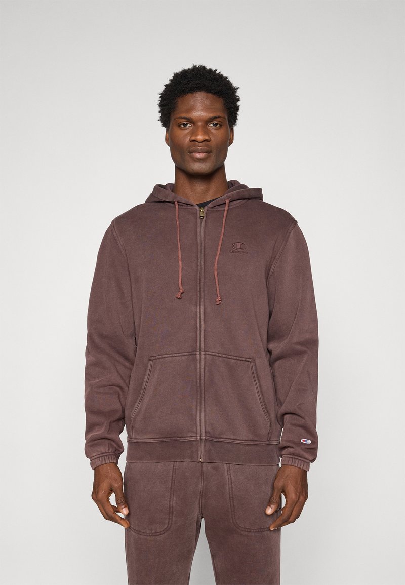 Champion ICONS FULL ZIP HOODIE - Sweatjacke - bordeaux