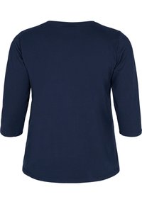 Zizzi BASIC MIT 3/4 ÄRMELN - Top dugih rukava - navy blazer