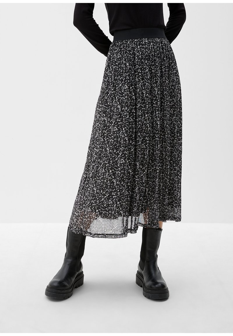 s.Oliver MIT ALLOVERMUSTER ALinienRock schwarz Zalando.at