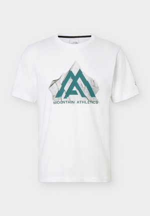 The North Face, TOPOGRAPHIC REGULAR SHORT SLEEVE TEE - Μπλουζάκι με στάμπα - white