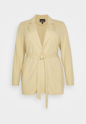 Pieces Curve TIE - Blazer - white pepper